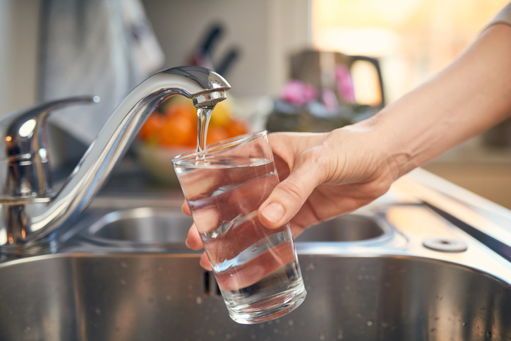 Glass of Water at Sink