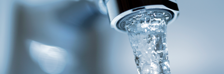 water coming from sink