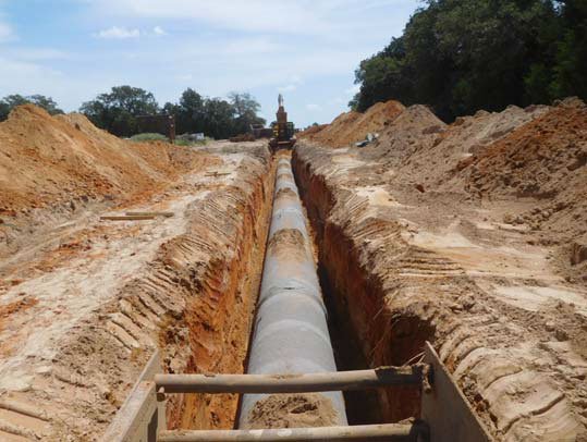 pipe trench