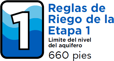 Reglas de riego de la etapa 1