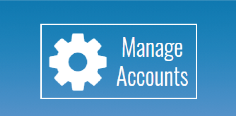 manage accounts button