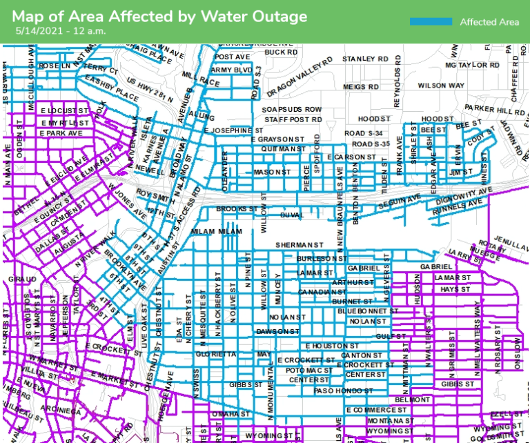 outage map