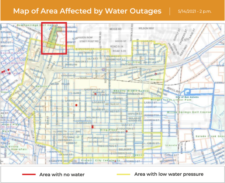 waterleak broadway2 San Antonio Water System