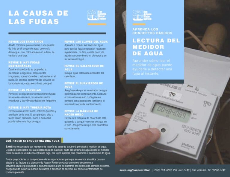 SAWS_Brochures_Spanish San Antonio Water System