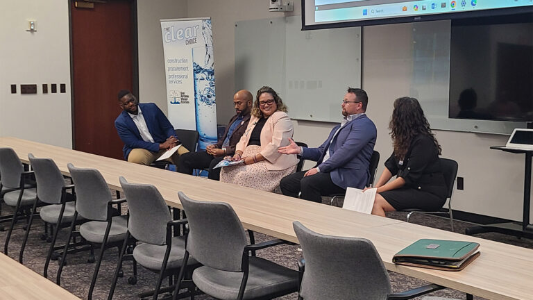 panel of people