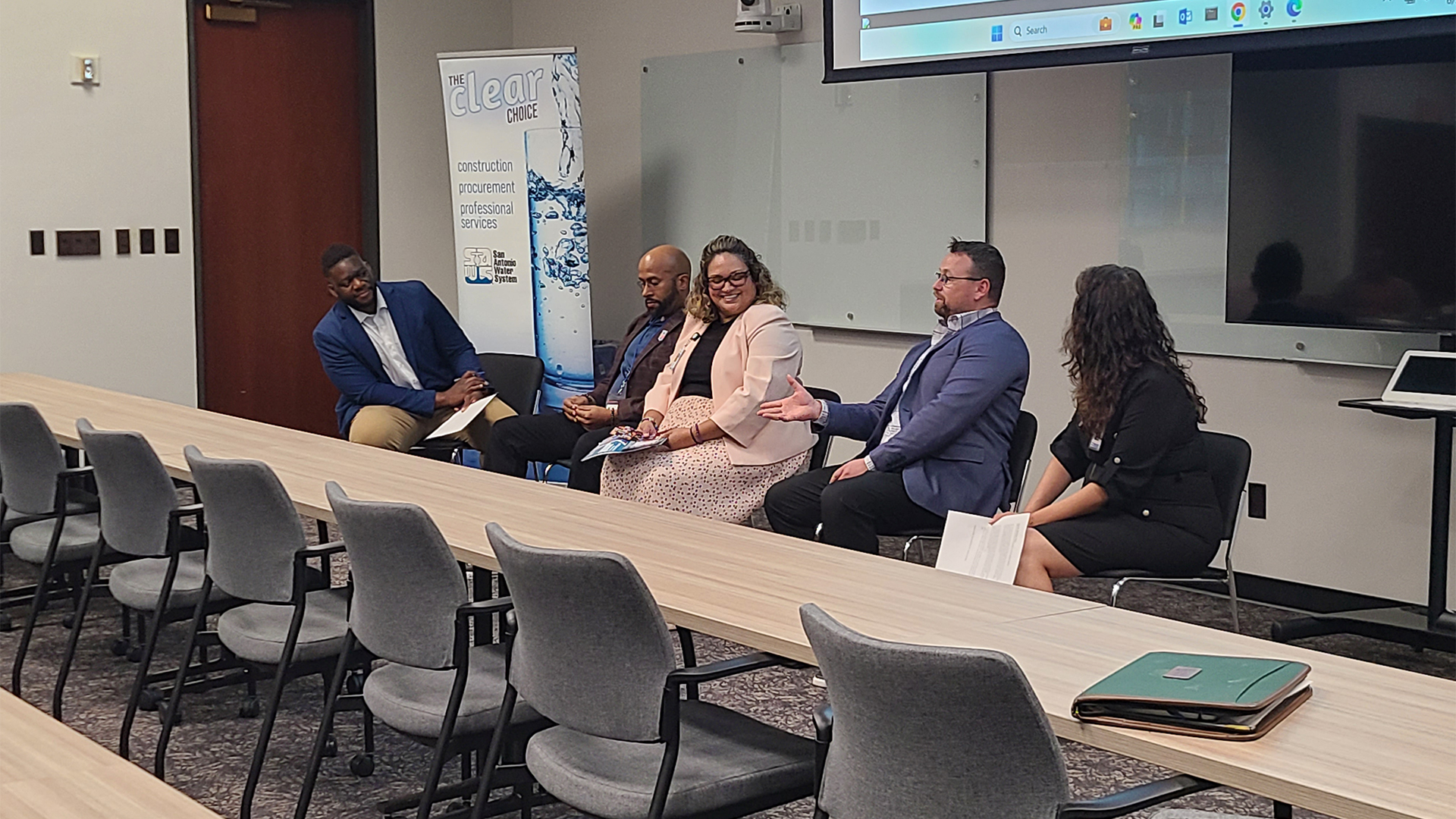 panel of people