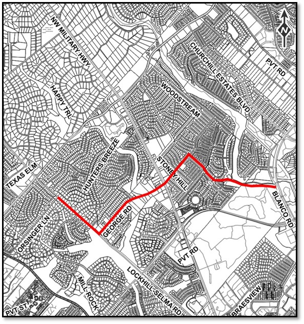 Blanco Orsinger Project Map San - Blanco Orsinger Project Map