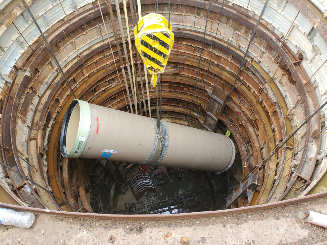 W-6 Upper Project Pipe Installation