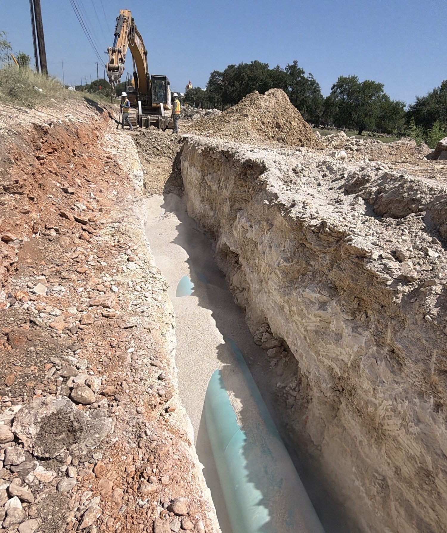 steel pipe installation