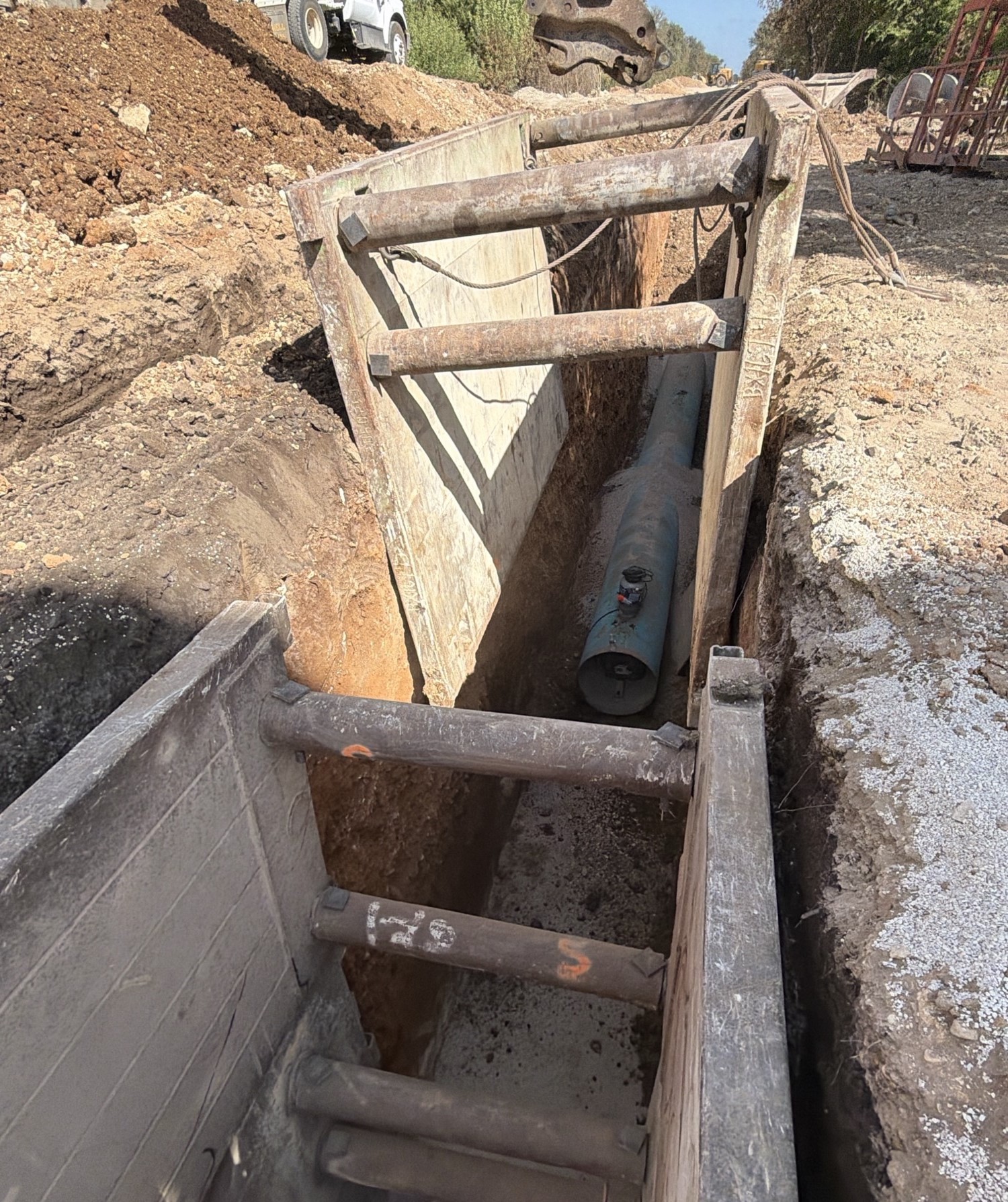water pipe installation